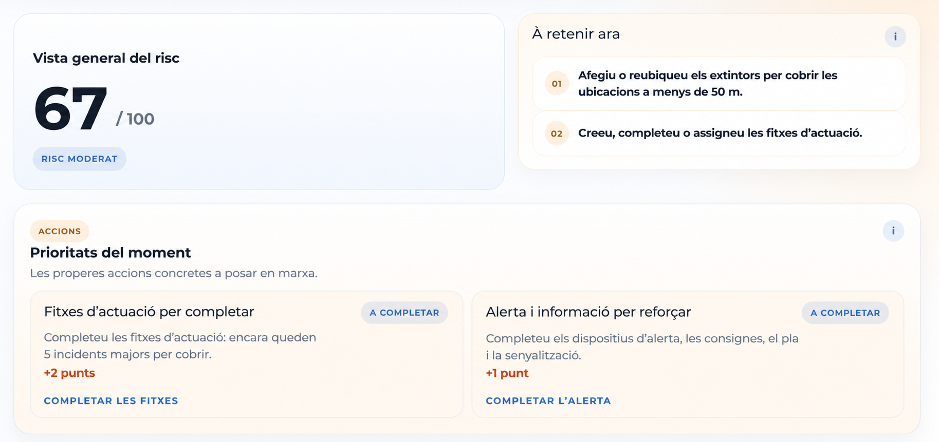captura — indicador de preparació