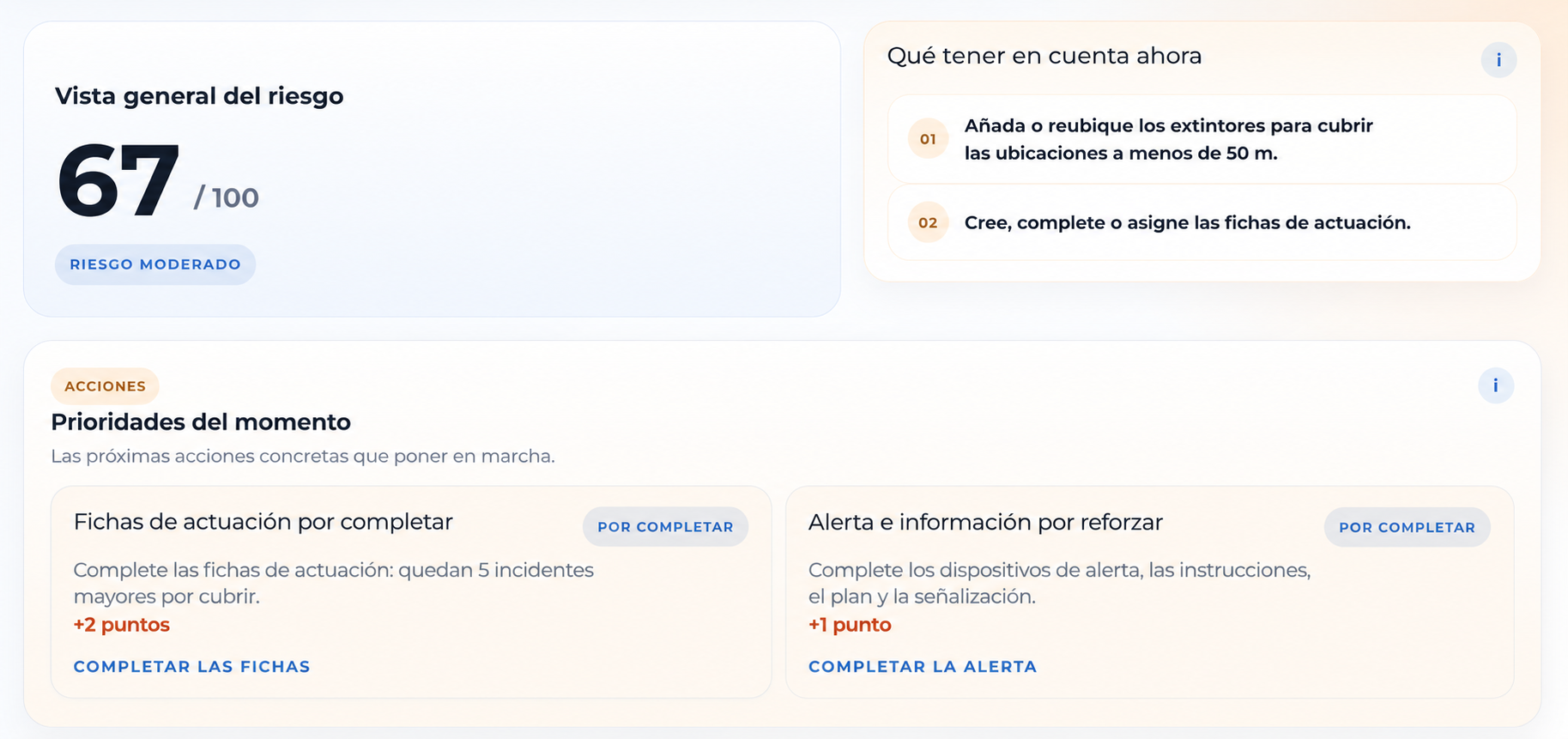 captura — indicador de preparación