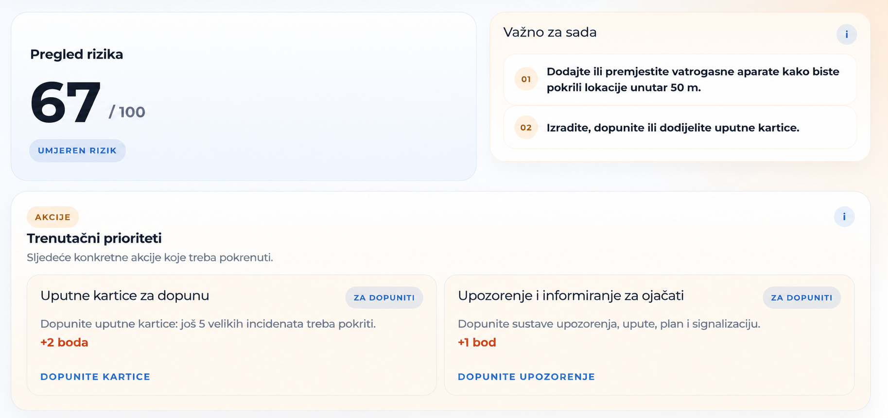 snimka zaslona — pokazatelj spremnosti