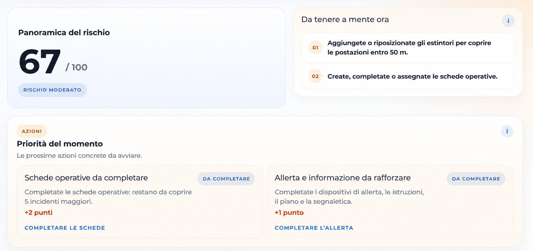 schermata — indicatore di preparazione